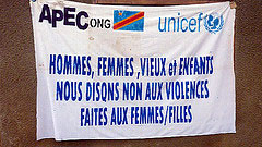 DRC Anti Violence Sign
